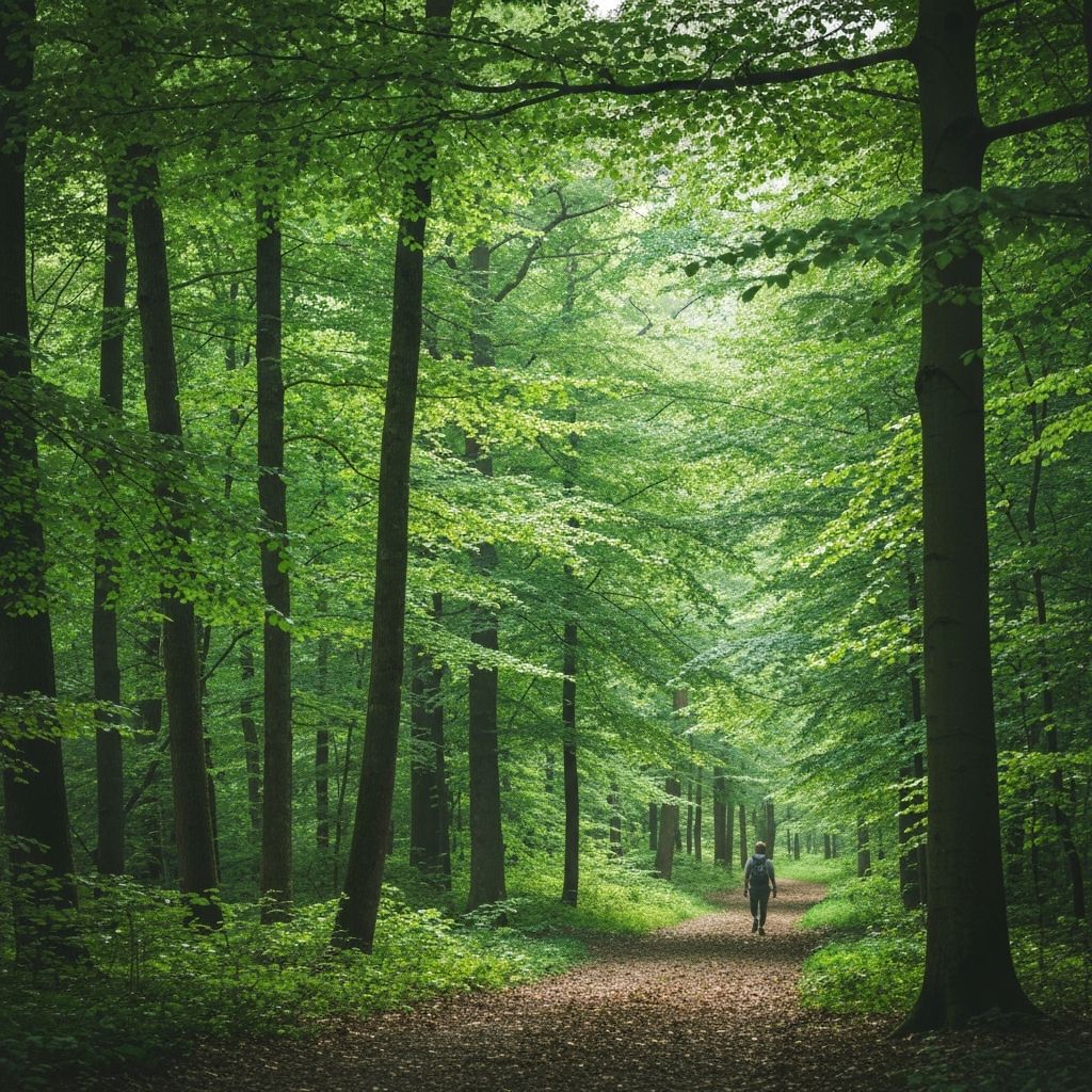 Spokojny las - scena naturalna