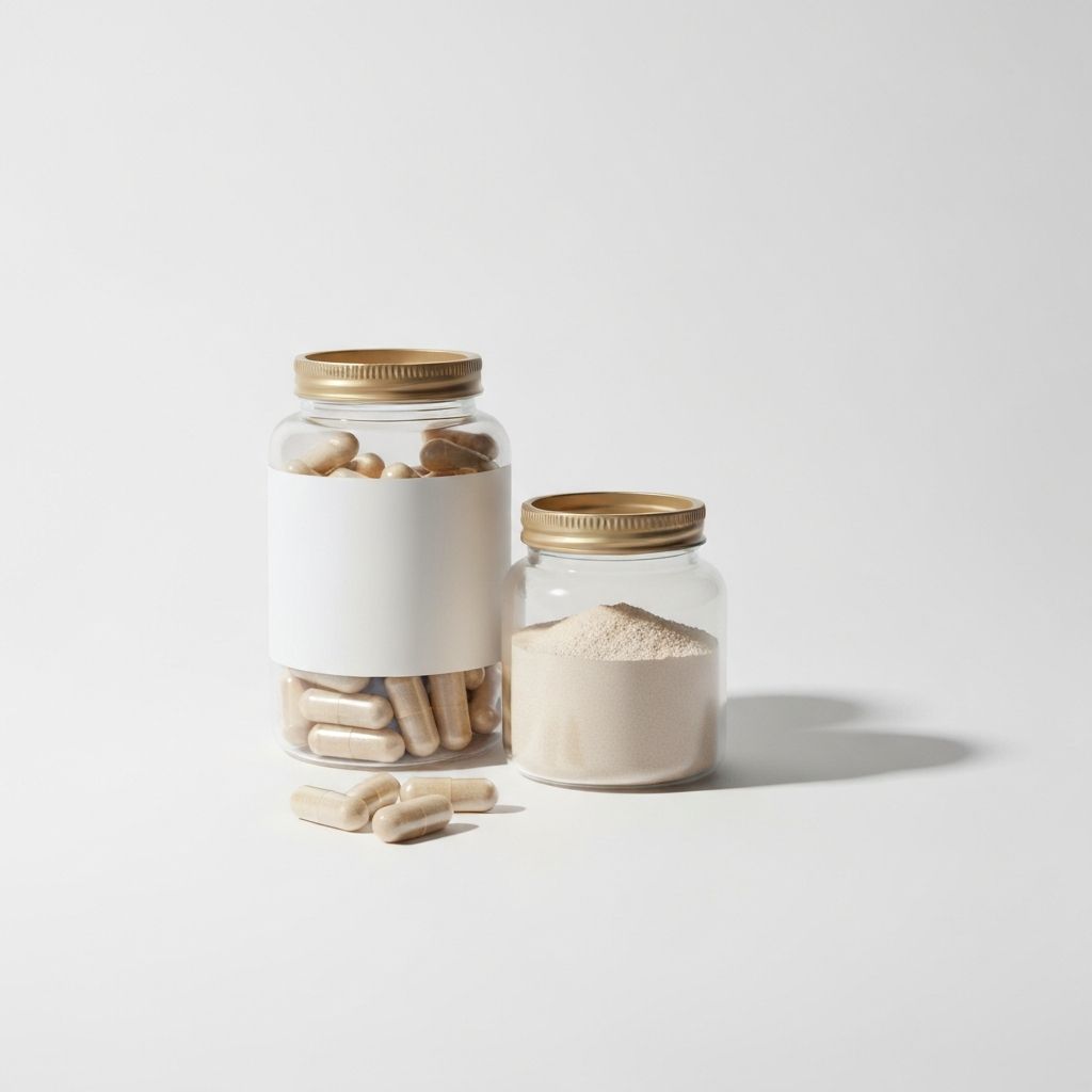 Kapsułki suplementu - forma farmaceutyczna